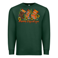 Sports Green western Christmas Premium Sweatshirt - CowhideDigitalArt