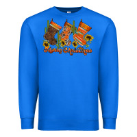 True Royal western Christmas Premium Sweatshirt - CowhideDigitalArt