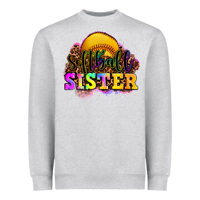 Softball Sister Heavyweight Sweatshirt by OliviaCreatesArt | Teevron