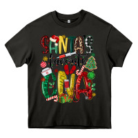 Asphalt santas favorite cna nurse Heavy Core Tee - MaliasSmallBusiness