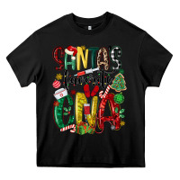 Black santas favorite cna nurse Heavy Core Tee - MaliasSmallBusiness