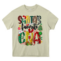 Mossy santas favorite cna nurse Heavy Core Tee - MaliasSmallBusiness