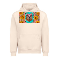 Sandshell mama bear with sunflowers and glasses license plate Urban Hoodie - Artiststas
