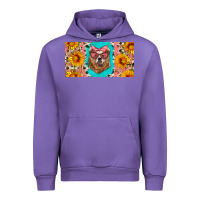 Tulip mama bear with sunflowers and glasses license plate Urban Hoodie - Artiststas