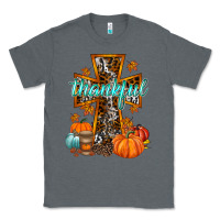 Charcoal Heather thankful cross Classic Tee - RacoonDesign