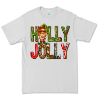 Dove Grey Holly Jolly elf gnome Premium Tee - NancyCooperArtShop