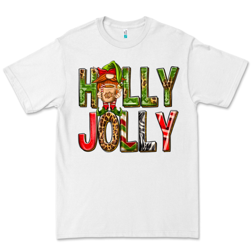 Holly Jolly Elf Gnome Premium Tee by NancyCooperArtShop | Teevron