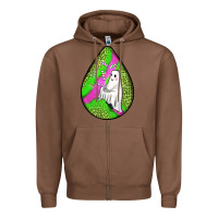 Chestnut halloween ghost teardrop Zipper Hoodie - BundleAndBundleShop