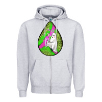 Heather Grey halloween ghost teardrop Zipper Hoodie - BundleAndBundleShop
