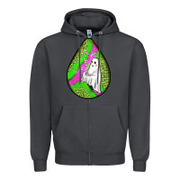 Smoke halloween ghost teardrop Zipper Hoodie - BundleAndBundleShop