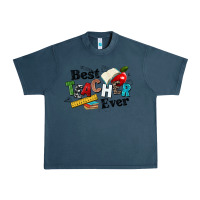 Midnight Navy best teacher ever Urban Heavy Tee - NancyCooperArtShop