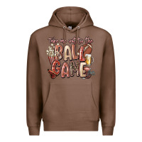 Chestnut take me out to the ball game Premium Hoodie - FaDigitalArtStudio