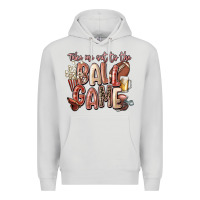 Dove Grey take me out to the ball game Premium Hoodie - FaDigitalArtStudio