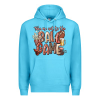 Ocean Blue take me out to the ball game Premium Hoodie - FaDigitalArtStudio