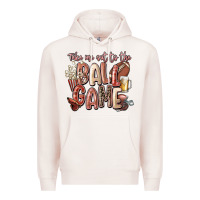 Pale Pink take me out to the ball game Premium Hoodie - FaDigitalArtStudio