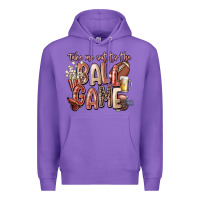 Purple take me out to the ball game Premium Hoodie - FaDigitalArtStudio