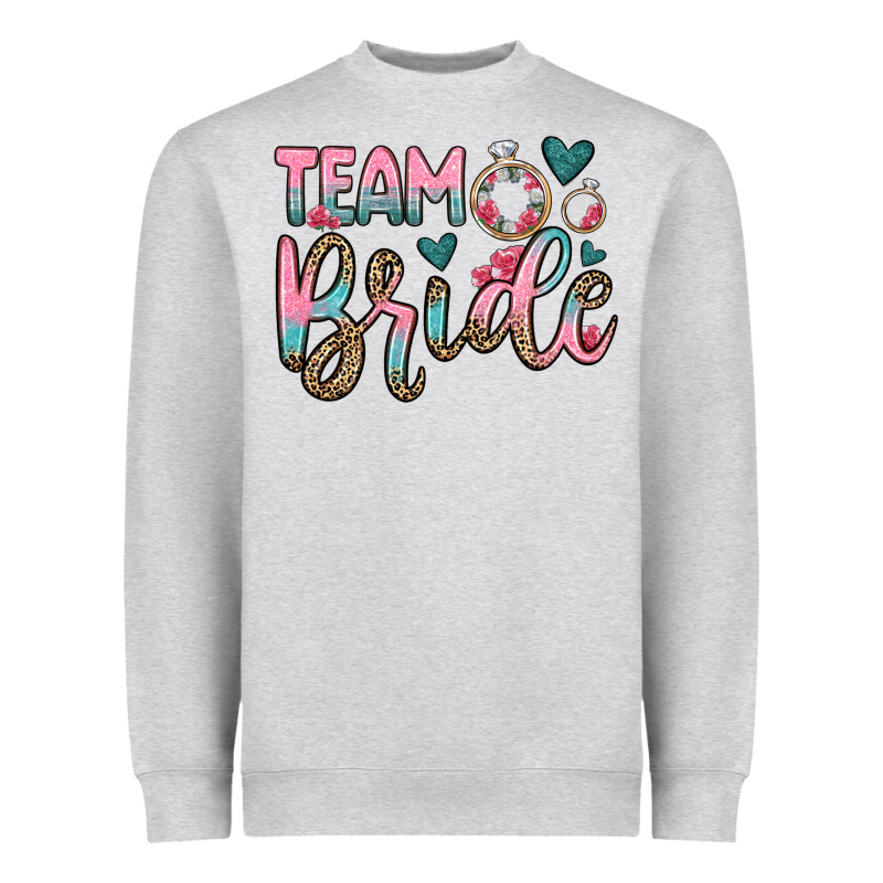 Team Bride Heavyweight Sweatshirt by OliviaCreatesArt | Teevron