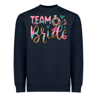 Navy team bride Heavyweight Sweatshirt - OliviaCreatesArt