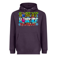 Plum Rowdy Howdy Christmas Heavyweight Hoodie - CowhideDigitalArt