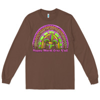 Chestnut happy mardi gras y'all rainbow Long Sleeve Tee - Jasminsmagicworld