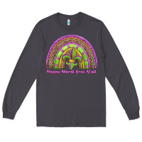 Smoke happy mardi gras y'all rainbow Long Sleeve Tee - Jasminsmagicworld