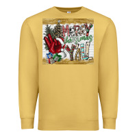 Antique Gold merry christmas y'all Premium Sweatshirt - CowhideDigitalArt