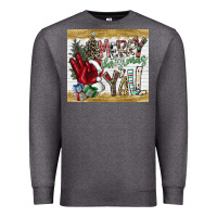 Charcoal Heather merry christmas y'all Premium Sweatshirt - CowhideDigitalArt
