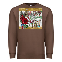 Chestnut merry christmas y'all Premium Sweatshirt - CowhideDigitalArt