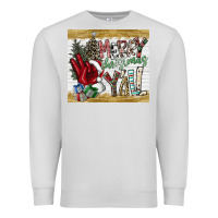 Dove Grey merry christmas y'all Premium Sweatshirt - CowhideDigitalArt