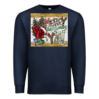 Navy merry christmas y'all Premium Sweatshirt - CowhideDigitalArt