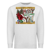 Oatmeal Heather merry christmas y'all Premium Sweatshirt - CowhideDigitalArt