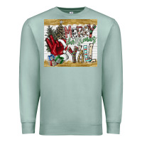 Seafoam merry christmas y'all Premium Sweatshirt - CowhideDigitalArt