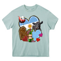 Arona Argentina hearts Heavy Core Tee - NancyCooperArtShop