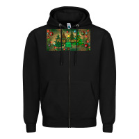 Black merry christmas license plate Zipper Hoodie - BundleAndBundleShop