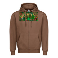 Chestnut merry christmas license plate Zipper Hoodie - BundleAndBundleShop