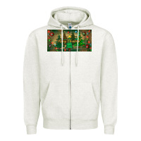 Oatmeal Heather merry christmas license plate Zipper Hoodie - BundleAndBundleShop