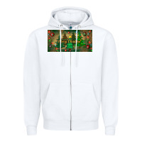 White merry christmas license plate Zipper Hoodie - BundleAndBundleShop