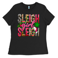 Black Sleigh girl sleigh Ladies Tee - NancyCooperArtShop