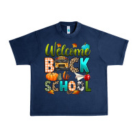 Navy welcome back to school fall Urban Heavy Tee - texasbilliewilder
