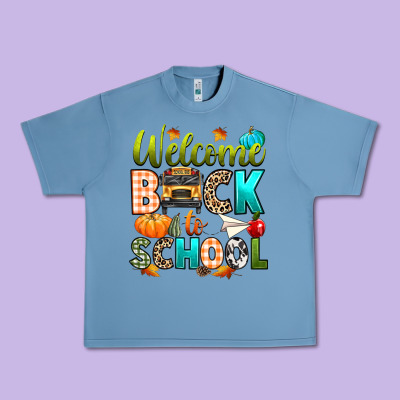 Welcome Back To School Fall Urban Heavy Tee Designed By Texasbilliewilder