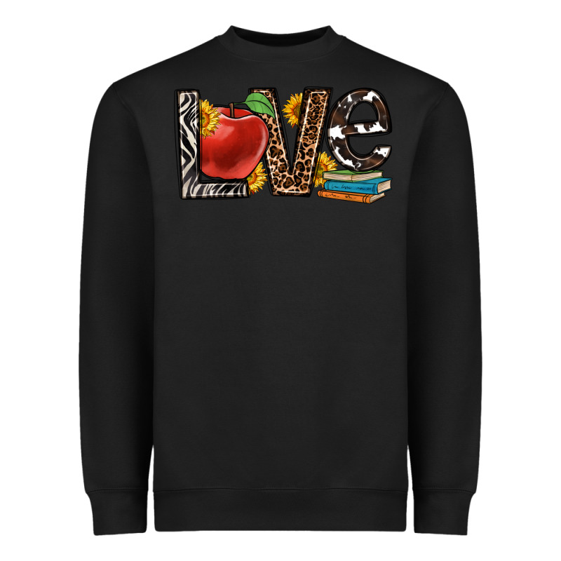Love Teacher Heavyweight Sweatshirt by OliviaCreatesArt | Teevron