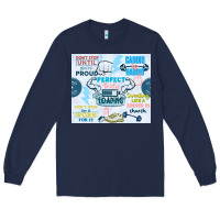 Navy perfect body loading Long Sleeve Tee - TumblerDesignByShophia