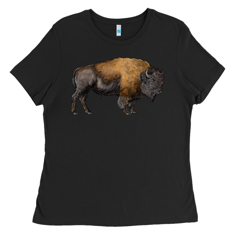 American Bison Body Ladies Tee by RanaPortraitStore | Teevron