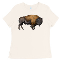 Bone american bison body Ladies Tee - RanaPortraitStore