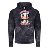 Cloud Black cute cow Vintage Hoodie - texasbilliewilder
