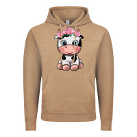 Vintage Coffee cute cow Vintage Hoodie - texasbilliewilder