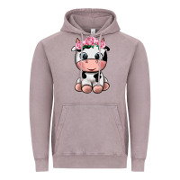 Vintage Zinc cute cow Vintage Hoodie - texasbilliewilder