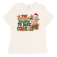 Bone Tis' the season to bake cookies Ladies Tee - NancyCooperArtShop