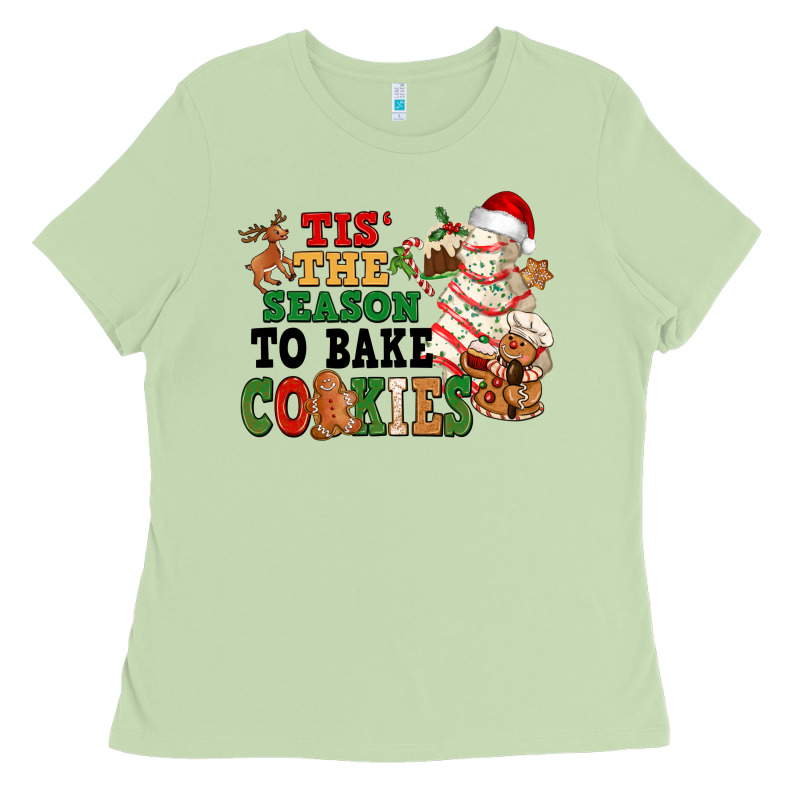 Tis' The Season To Bake Cookies Ladies Tee by NancyCooperArtShop | Teevron