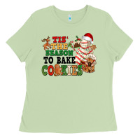 Matcha Tis' the season to bake cookies Ladies Tee - NancyCooperArtShop